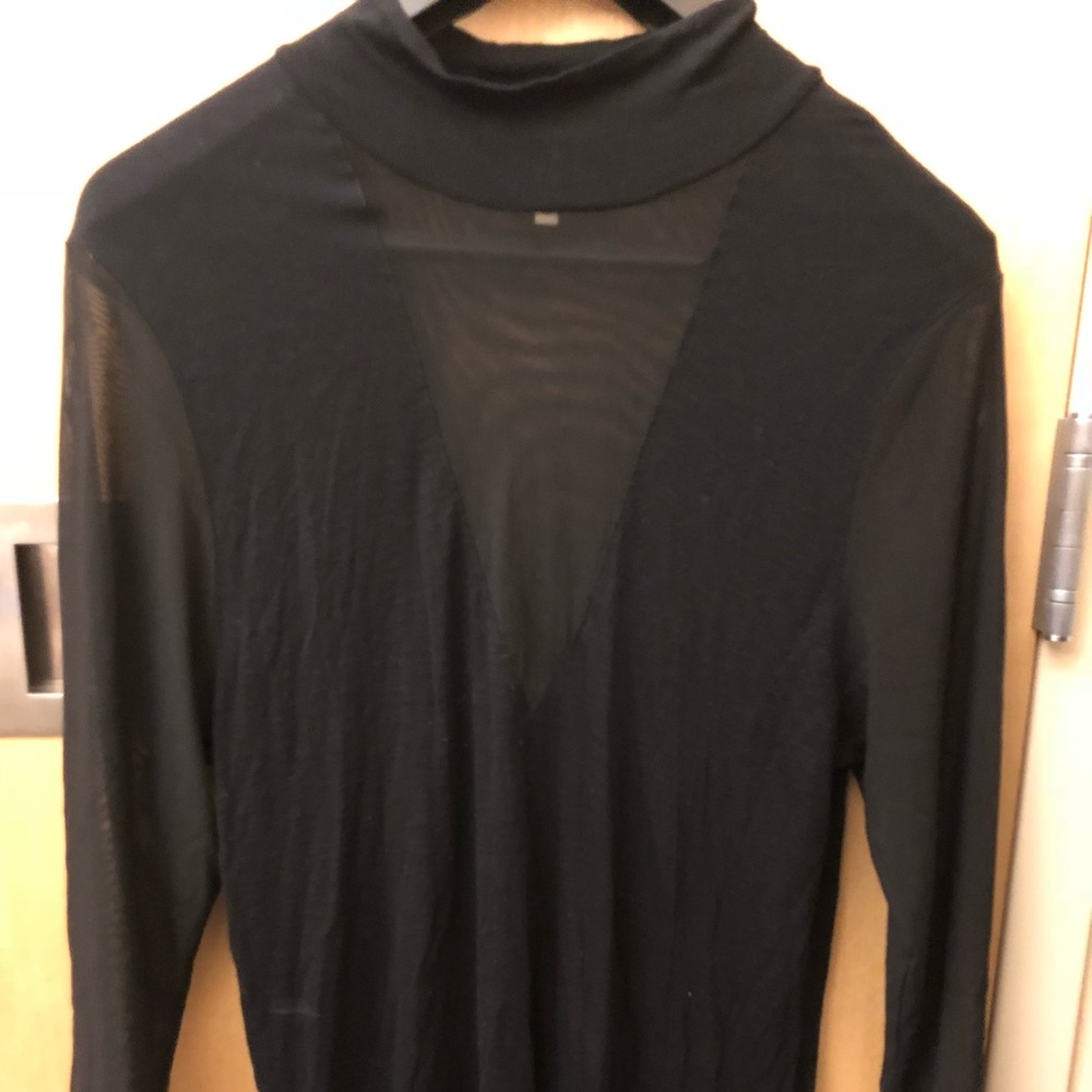 LF long sleeved netted shirt